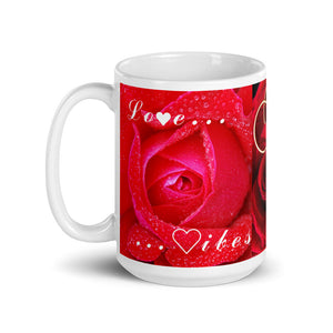 ROSES & MARRIAGE RINGS - TEA MUG
