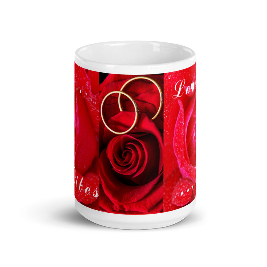 ROSES & MARRIAGE RINGS - TEA MUG