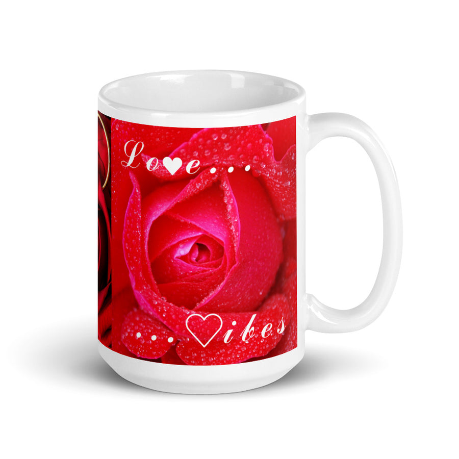 ROSES & MARRIAGE RINGS - TEA MUG